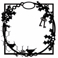 Christmas Wreath frame  12 x 12 sold in 1\'s